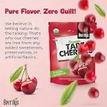 Berrilys Organic Dried Tart Cherries, 1 lb, Pitted, Non-GMO, Kosher, Unsulfured, No Added Sugar