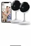 Owltron Indoor Security Camera 2K, 2 Pack 2.4Ghz Wifi Cameras for Home Security 