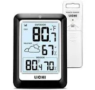 Indoor Outdoor Thermometer with Wireless Weather Stations