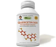 ANDREW LESSMAN Quercetin 500-60 Capsules - 500 mg Unique Quercetin Phospholipid Complex, Highly Absorbable Formula to Support Healthy Heart, Circulatory and Immune Function. No Additives.