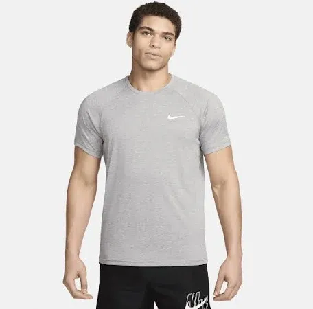 Nike Mens Swim Shirt XL Hydroguard New Heathered Short-Sleeve UPF 40+