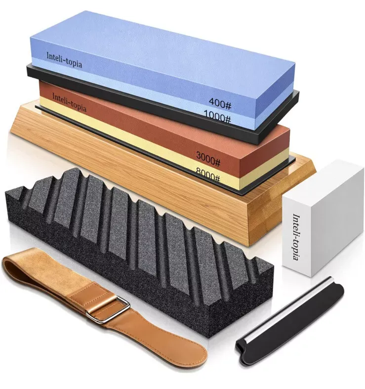 Complete 7-Pcs Knife Sharpening Stone Set