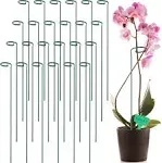 GROWNEER 24 Packs Garden Flower Support Plant Support Stakes