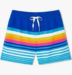 Chubbies Men&#039;s Newport Swim Shorts Size Medium Blue Striped 5.5&#034; Trunks Classic