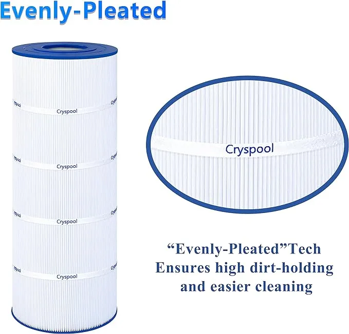 Cryspool® 08055 Filter Compatible with C1200, CX1200RE, PA120, C-8412, Ultra-B2, FC-1293, Waterway Clearwater II 125, 817-0125N, 120 Sq. Ft Pool Filter Cartridge, 1 Pack