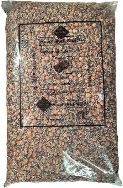 Hazel Shell Mulch Amendment Product - 1.5 Cubic Foot (Hazelnut Shells)