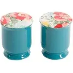 The Pioneer Woman Vintage Floral Ceramic Salt and Pepper Shaker Set