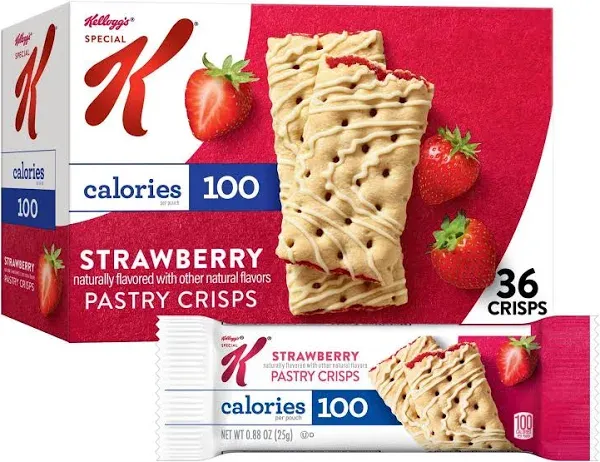 Kellogg&#039;s Pastry Crisps, Strawberry, 5.28oz (8 Count)