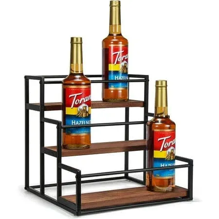 3-Tier Coffee Syrup Rack Organizer