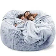 TRAVEVA Big Huge Giant Bean Bag Chair For Adults, Bean Bag Chairs In Multiple Sizes And Colors Giant Foam-filling Required