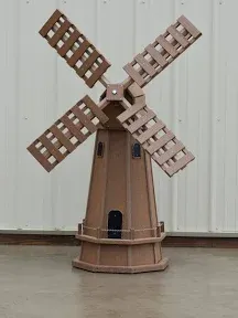 NMW Crafts 5 ft. Octagon Poly Dutch Windmill