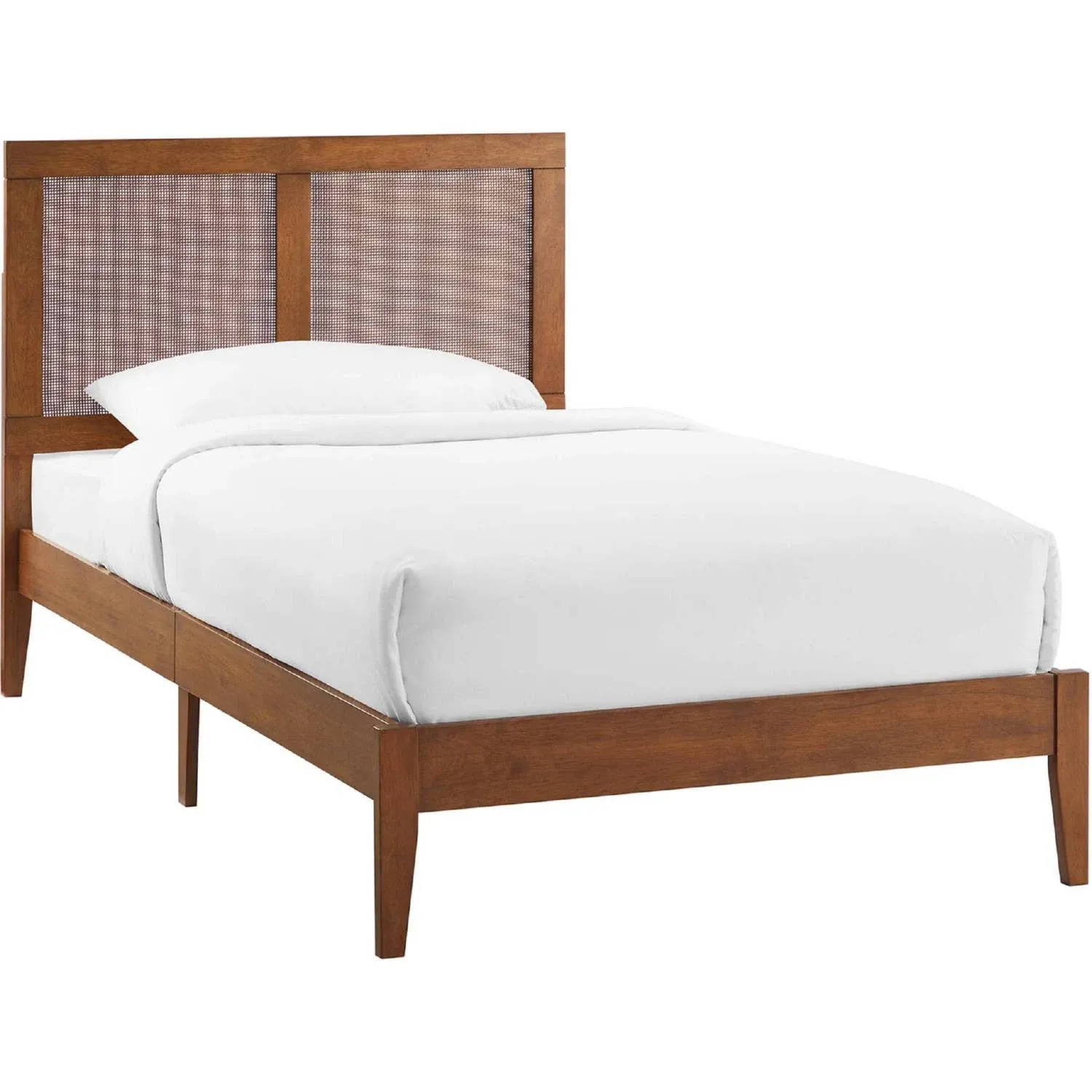 Modway Sirocco Rattan And Wood Full Platform Bed - MOD-7153