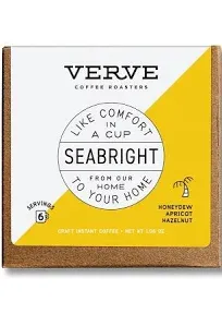 Verve Coffee Roasters Craft Instant Coffee Seabright House Blend Medium Roast, Ground, Hand-Roasted