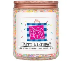 Homsolver Birthday Candles Gifts for Back &amp; Body Hurts Happy Birthday Candles