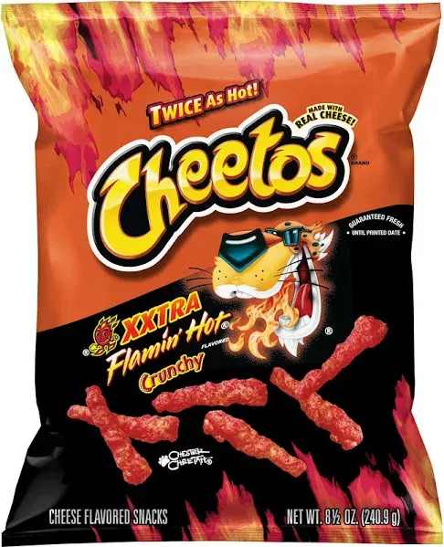 Cheetos Crunchy Cheese Flavored Snacks Flamin Hot