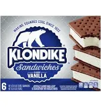 Klondike Classic Vanilla Ice Cream Sandwiches