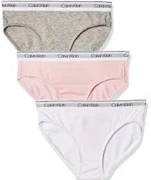 Calvin Klein Girls' Modern Cotton Bikini, Multipack