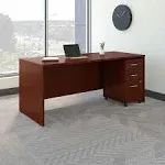 Bush Business Furniture Series C 72W x 30D Office Desk with Mobile File Cabinet