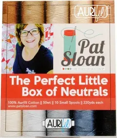 Pat Sloan The Perfect Little Box of Neutrals Aurifil Thread Kit