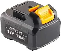 Tenhutt 【Upgrade | 7.0Ah】 12V Replacement Battery For Dewalt 12V, Ion Battery