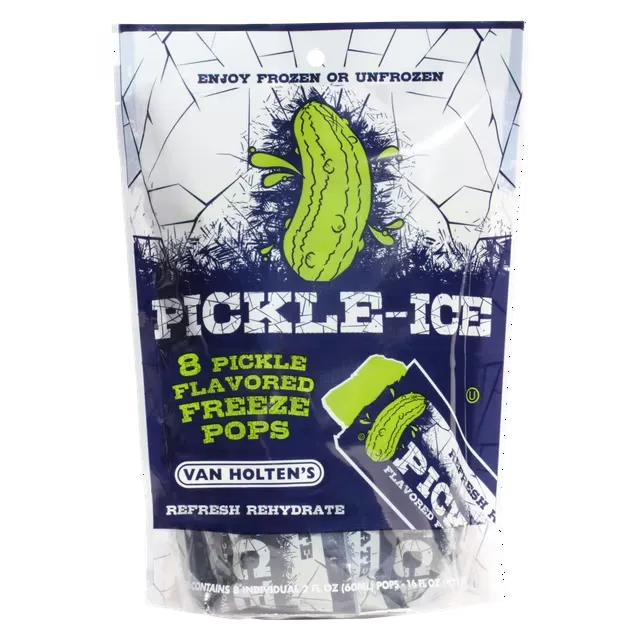 Van Holtens - Pickle Ice Freeze Pops - 8 Pack