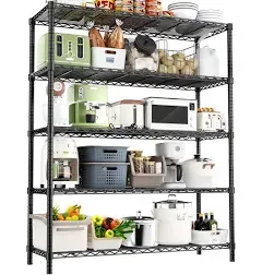 Storage Shelves Heavy Duty Garage Wire Shelving Unit 48&#034; L x 20&#034; W x 72&#034; H 1PC