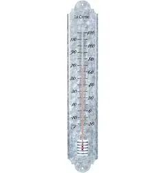 La Crosse Technology Galvanized Metal Thermometer