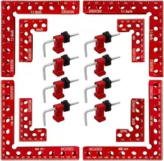 Crafom 90 Degree Corner Clamping Squares Positioning Squares Set of 4