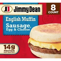 Jimmy Dean Sausage Egg Cheese English Muffin Sandwiches