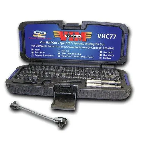 VIM Tools Half Cut Stubby Bit Set VHC77