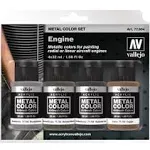 VALLEJO ENGINE METALLIC COLOR SET 77.604