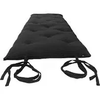 D&D Futon Furniture Full Size Black Traditional Japanese Floor Futon Mattresses