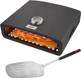 STAR PATIO Pizza Oven for Grill - Portable Grill Top Pizza Oven with Pizza Stone, Pizza Peel and Thermometer - Home Backyard Pizza Maker for Charcoal Grill, Gas Grill, PZB-002