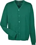 Harriton M425 - Men's Pilbloc V-Neck Button Cardigan Sweater Hunter M