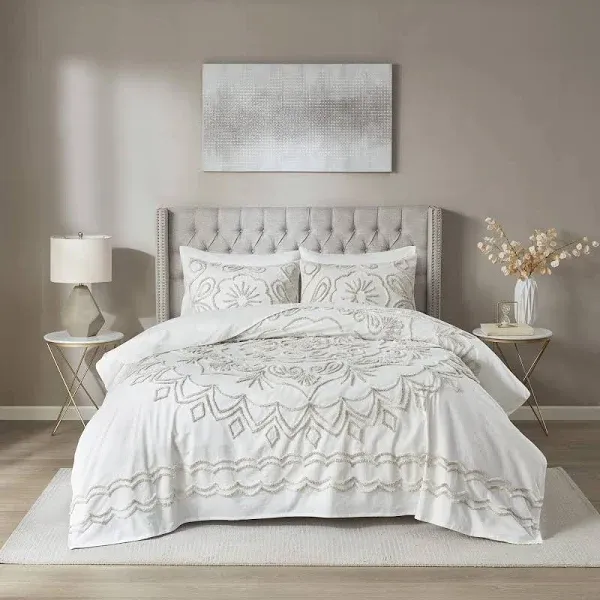 Madison Park Violette Tufted Chenille Coverlet Set