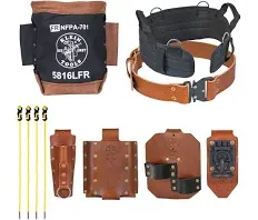 Klein Tools 5800IWBXL Ironworker Tool Holder Belt System, 8-Piece Set,new