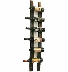 Wine Rack Wall Mounted, Wall Wine Rack for 6 Wine Bottles, 40.2X7.9Inch Imported