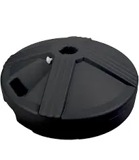 Fillable 50 Pound Umbrella Base Designed to be Used w/Patio Table Black Outdoor