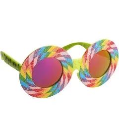 Sun-Staches Lollipop Themed Rainbow Sunglasses