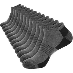 Cooplus Mens Ankle Socks Cushioned Low Cut Socks for Men Athletic Breathable Socks 6 Pairs