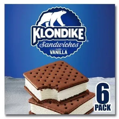 Klondike Classic Vanilla Ice Cream Sandwiches