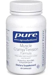 Pure Encapsulations Muscle Cramp/Tension Formula | Hypoallergenic Supplement to Reduce Occasional Muscle Cramps/Tension and Promote Relaxation | 180 Capsules