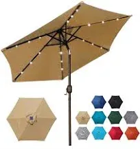 Blissun 7.5 ft Solar Umbrella