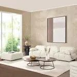 Ashley | Marcel Bubble Boucle Modular 4-Piece Reversible Sectional Sofa, Ivory White | Realry