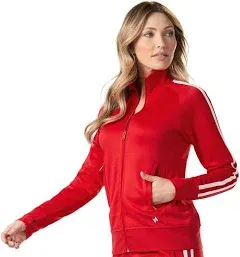 Vevo Active Womens Striped Track Jacket