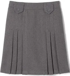 French Toast Girls' Front Pleated Skirt with Tabs