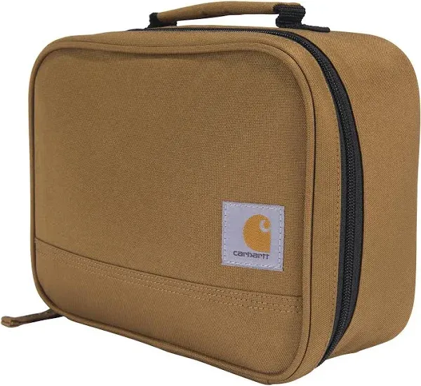 Carhartt Insulated 4 Can Lunch Cooler, 완전 절연, 내구성 방수 쿨러, 필수 런치 쿨러(Carhartt Brown)