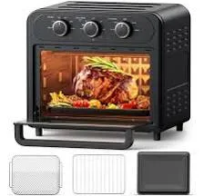 Air Fryer Toaster Oven, Paris Rhône Upgraded 15QT Capacity, Black