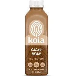 Koia Cacao Bean Plant Powered Vegan Nutrition Drink - 12 fl oz