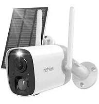 NETVUE Security Camera Outdoor Wireless, Solar Powered Outdoor Camera with Color Night Vision, PIR Motion Sensor, Siren & Light Alarm, 2-Way Audio, Wi-Fi Wireless Camera, Smart Home Security Camera